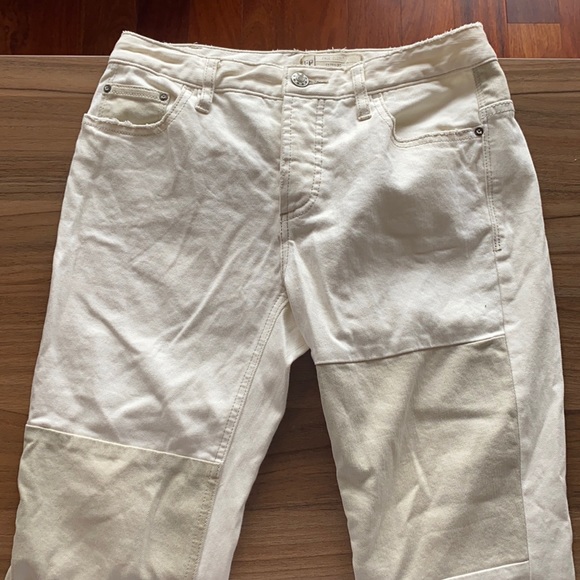 Free People white Jax Patched Skinny Jeans - Picture 2 of 4